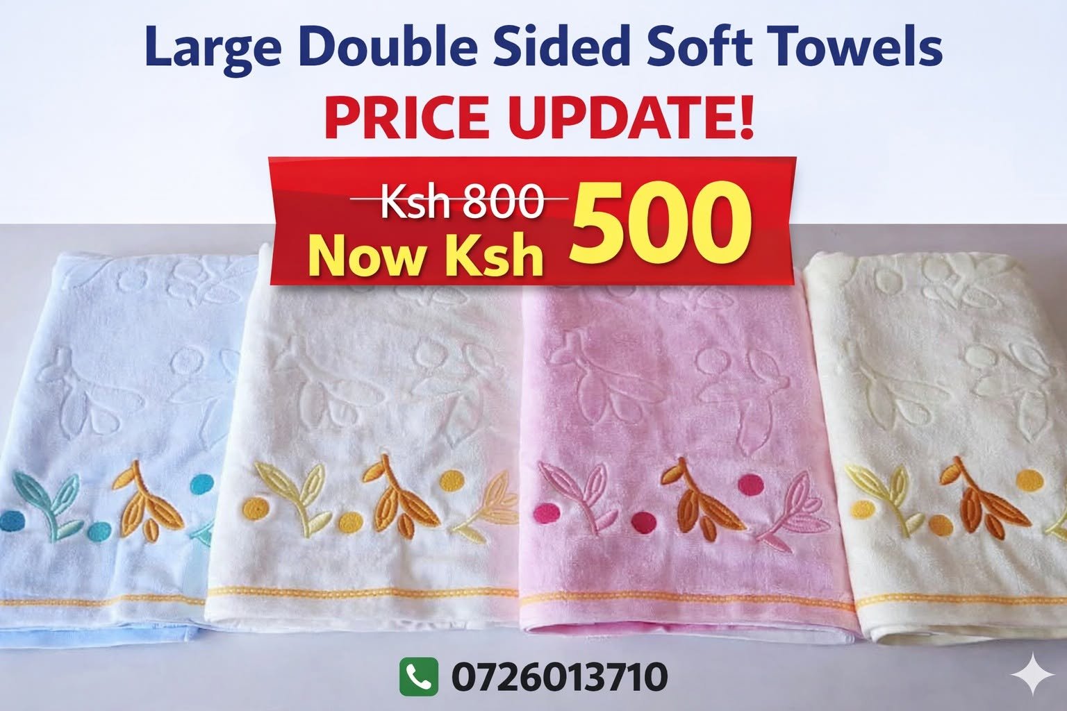 Double-Sided Soft Towel
