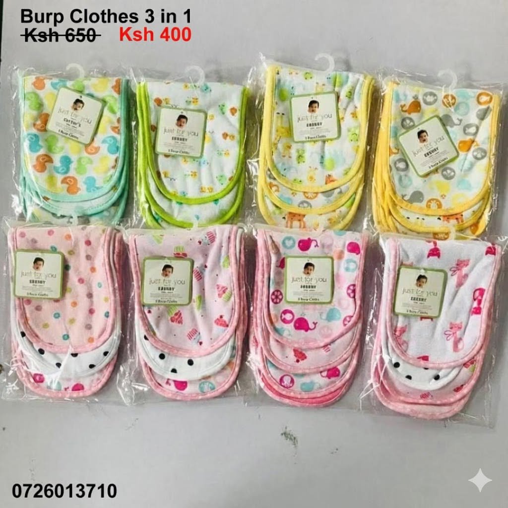 Burp Cloths — 3-in-1
