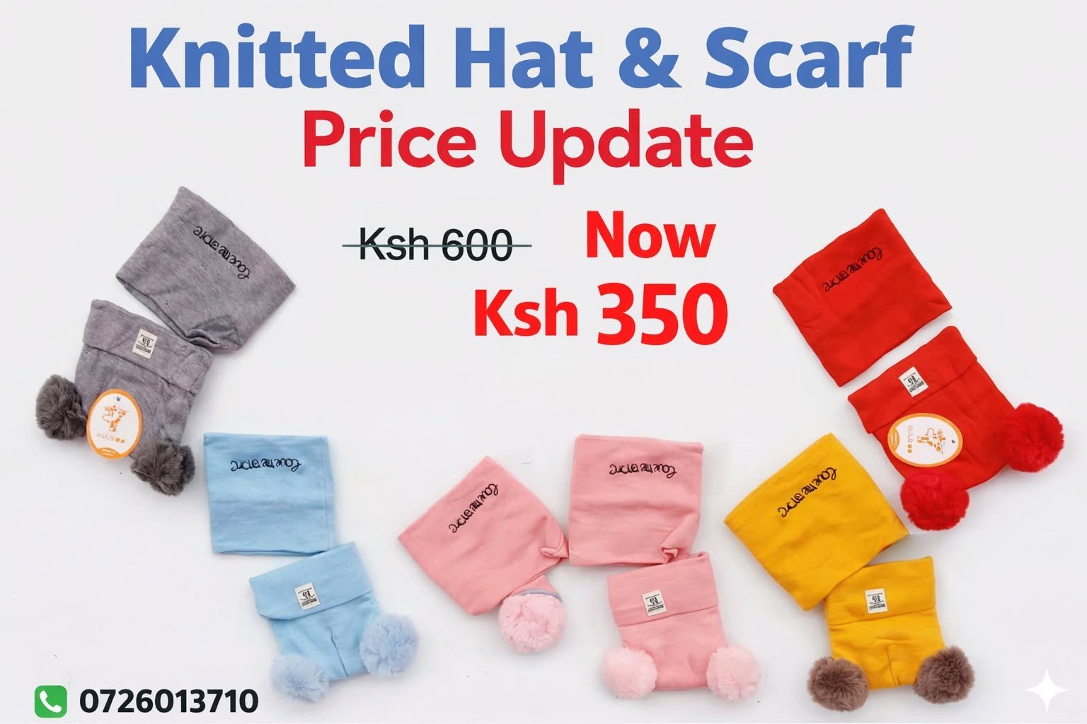 Knitted Hat & Scarf